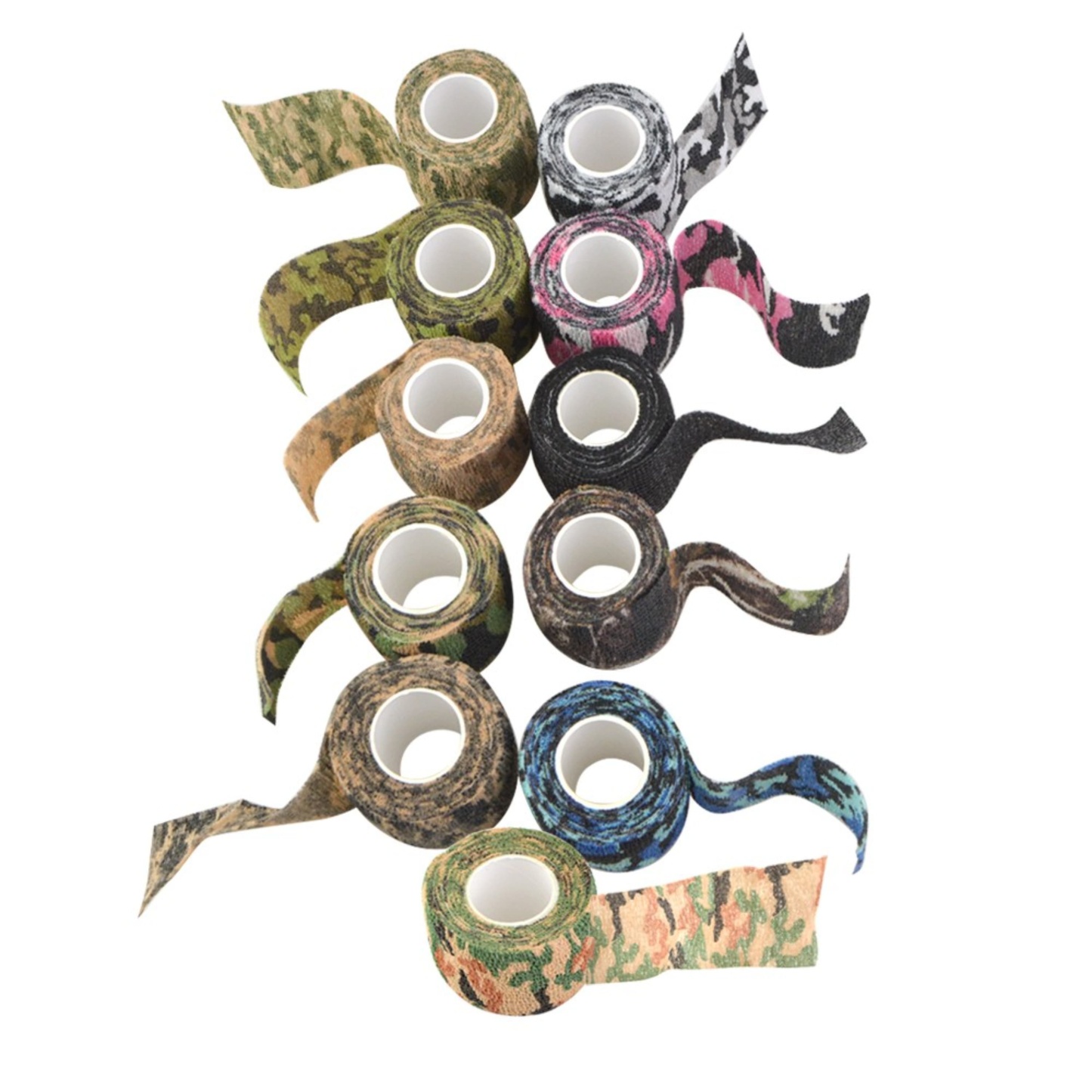 Outdoor Camo Tape Self-Sticking Wrap for Target Shooting Gear