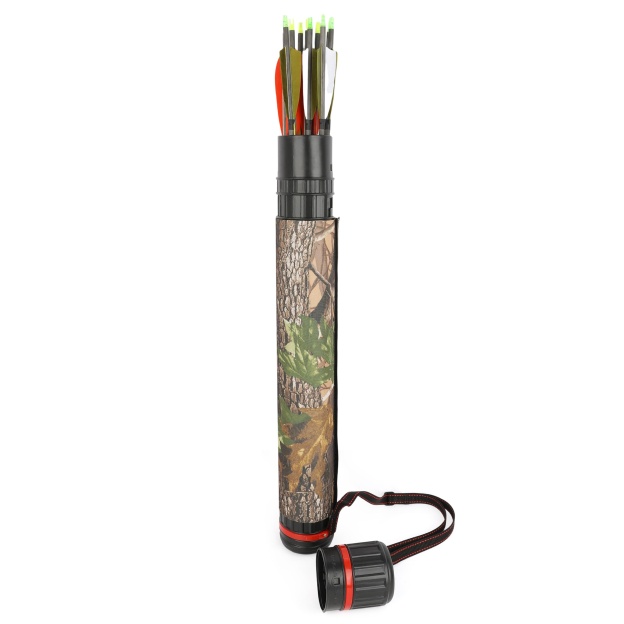 Archery Arrow Tube Quiver 63–105cm Adjustable Back Bag
