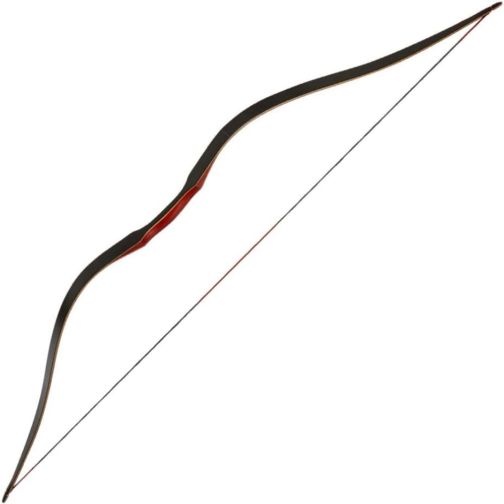60'' One Piece Traditional Recurve Bow Hunting Longbow 20-60lbs LH RH 