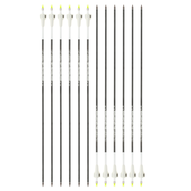 32" Pure Carbon Arrows 2.5'' Vane High-Spine Performance Series