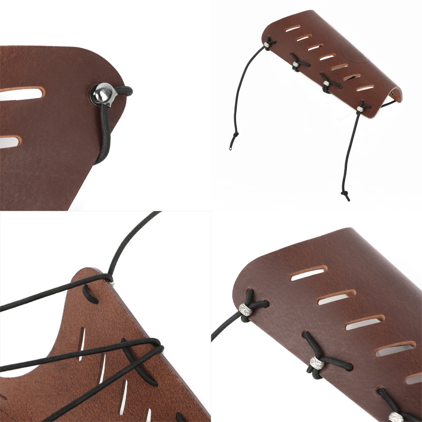 Traditional Cowhide Archery Armguard Adjustable