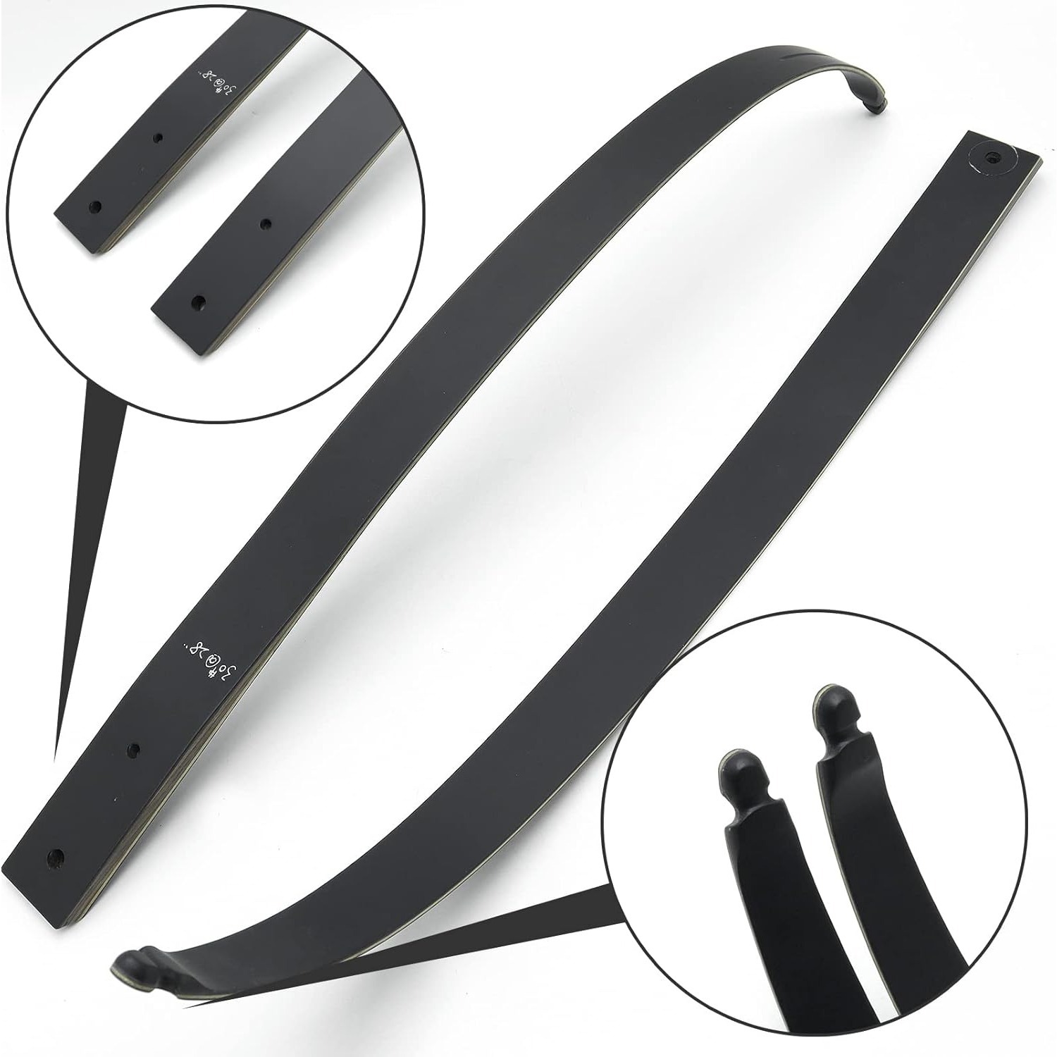 Black Hunter Recurve Bow and Arrow Set Adult Beginner Hunting LH RH