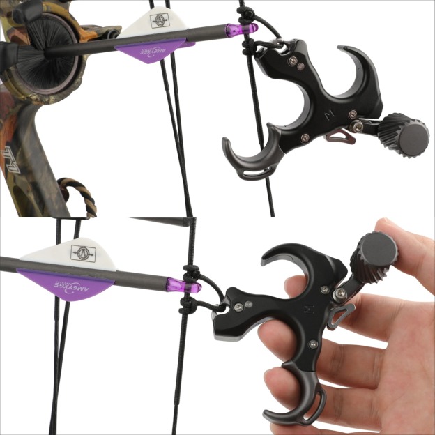 UV Compound Bow Release Aid Adjustable for Precision Shooting