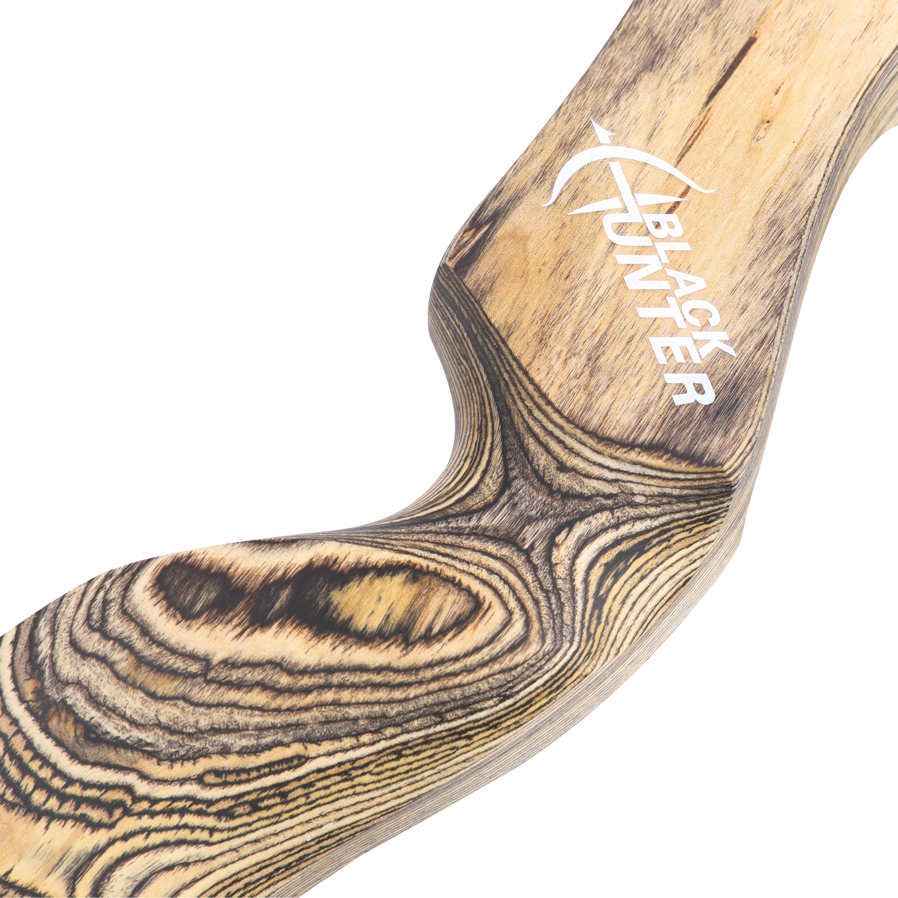 BLACK HUNTER 60 inch Wooden Recurve Bow 20-60 lbs Archery Hunting Bow