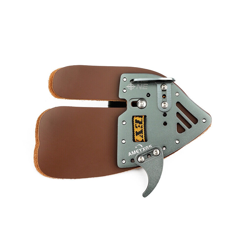 Recurve Bow Finger Guard Tab Leather Protector Gear Target Hunting