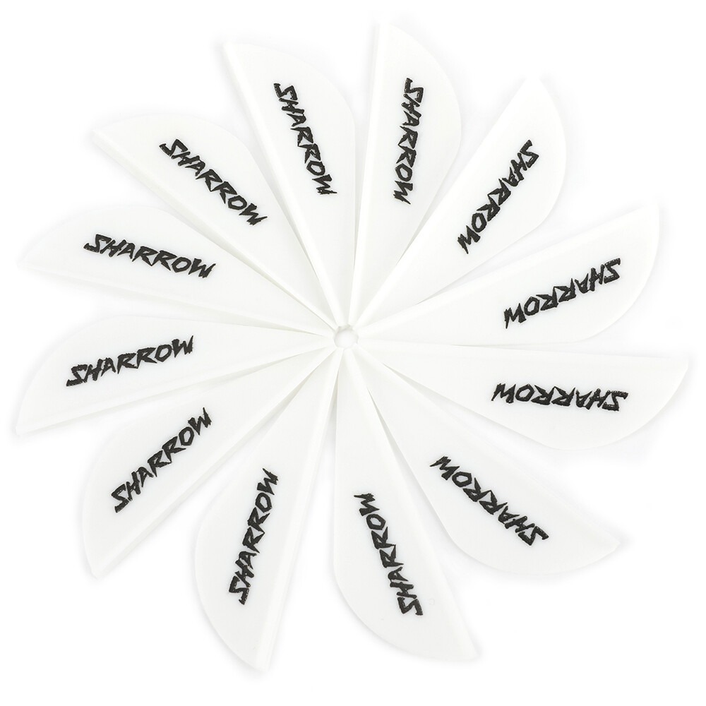2" Archery Arrow Vanes Precision TPU Fletching Aerodynamic Design