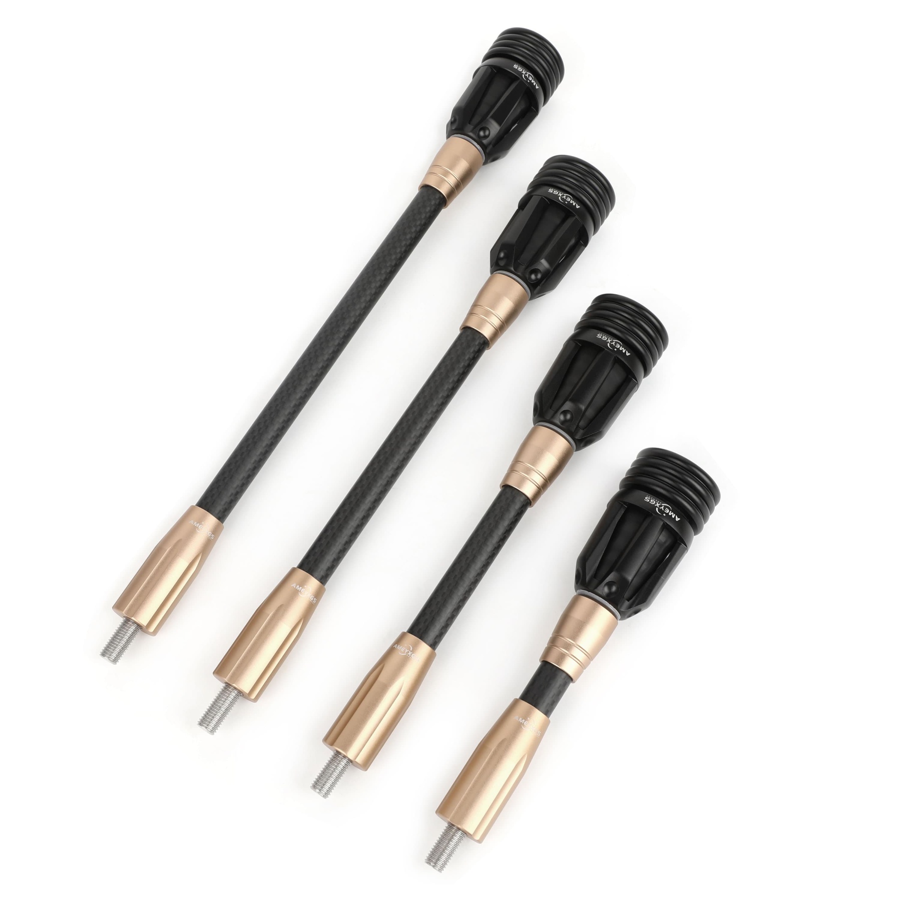 6" 8" 10" 12" Carbon Bow Stabilizer Balance Bar Archery Compound bow Dampener Rod