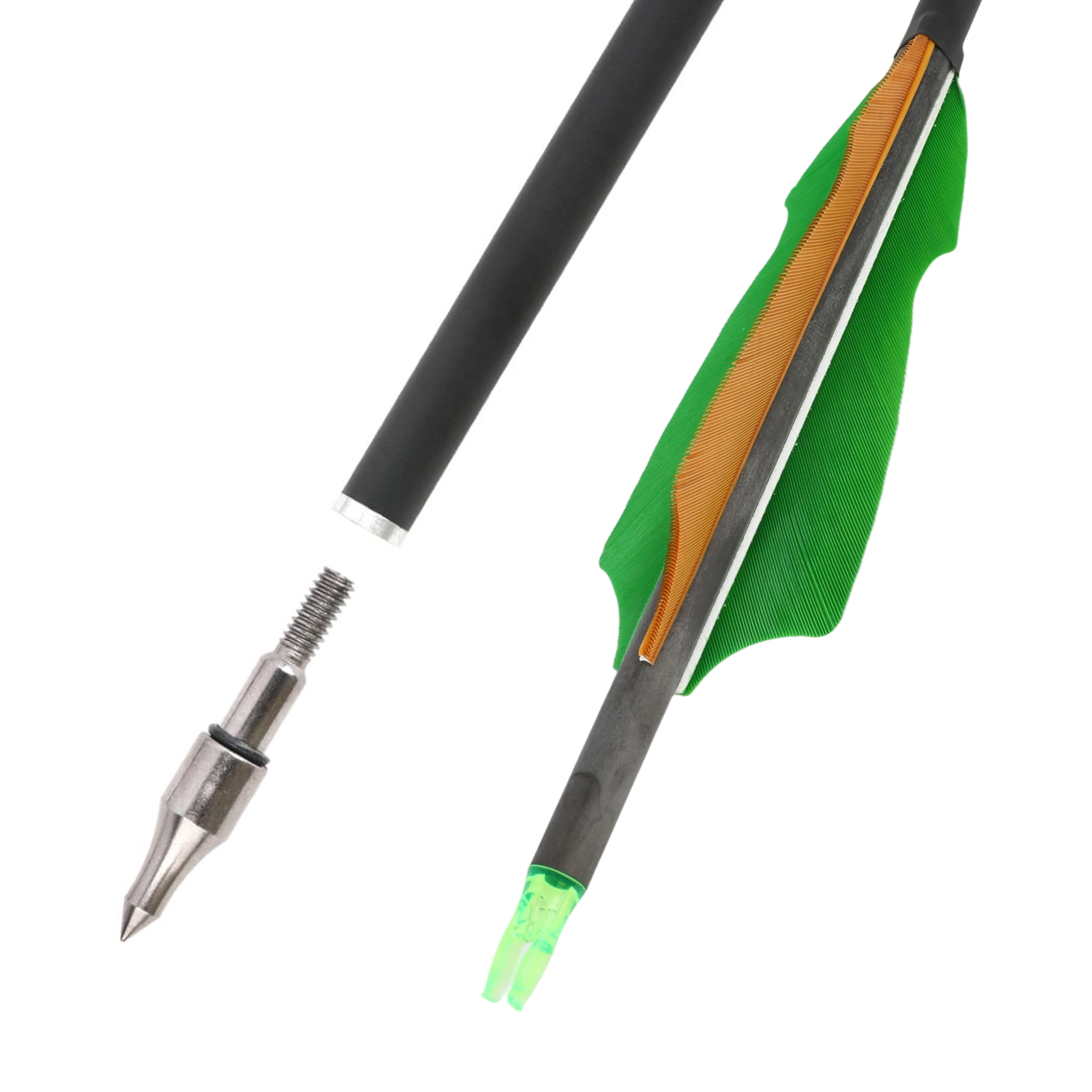 30" Pure Carbon Arrows With Turkey Feathers Professional Series