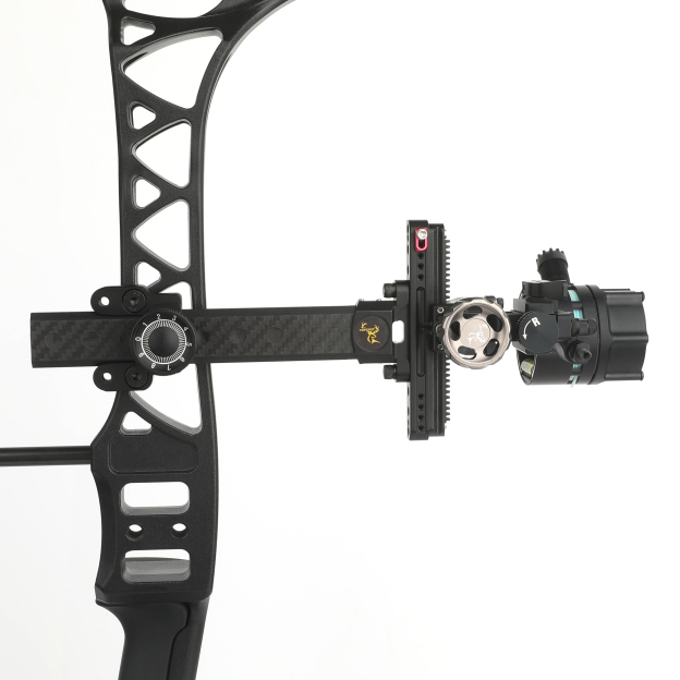 Topoint TX9610 Hunting Compound Bow Sight 1-Pin CNC Carbon Adjustable