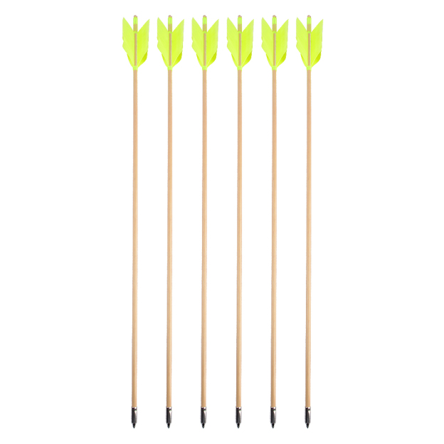 32" Indonesian Ramin Wood Arrows, 4-Fletch Natural Turkey Feathers