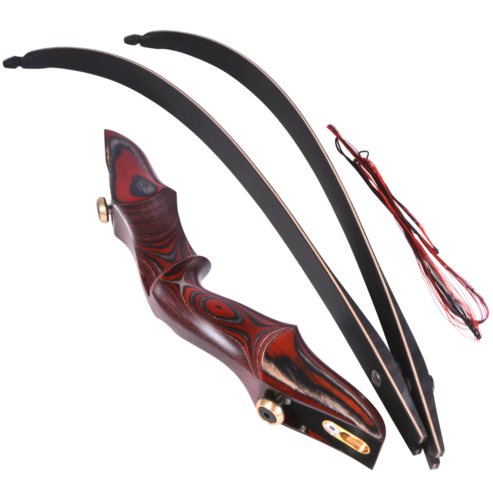 Takedown Recurve Bow Set ILF Traditional H15-58"Wooden Hunting