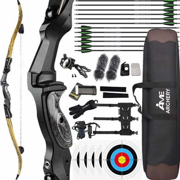 Junxing F261 ILF Hunting Recurve Bow Set 30-60lbs LH RH PHAROX 