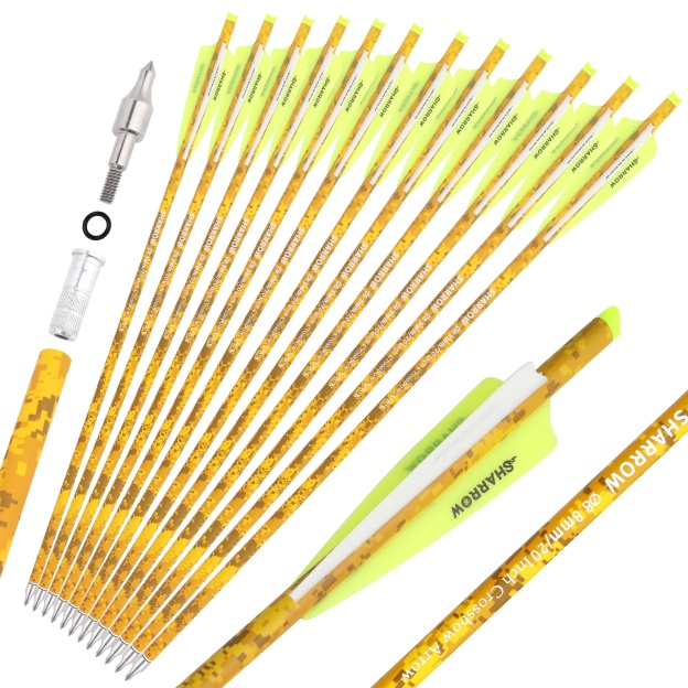 12pcs Carbon Arrows 16'‘ 18'' Mini Bow Bolt Hunting Target