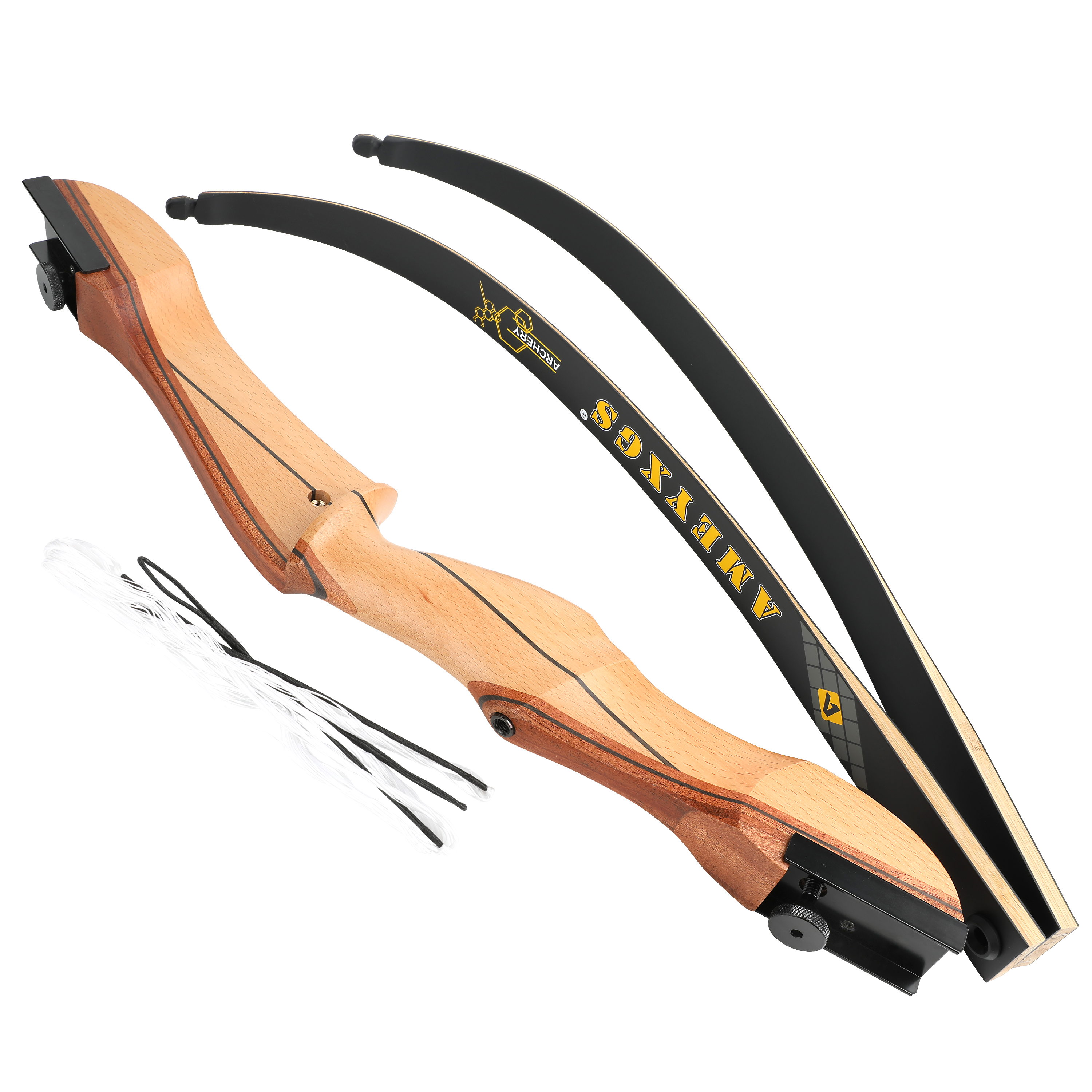 Takedown Recurve Bow 66" 68" 70" 14-40lbs for Target Hunting Practice