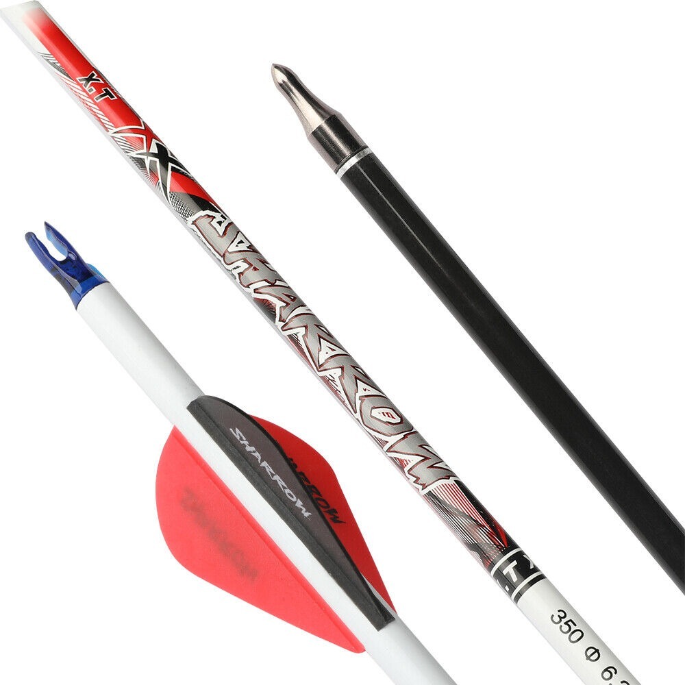 32 inch Pure Carbon Arrows ID6.2 SP300-800 Recurve Bow Compound Bow 