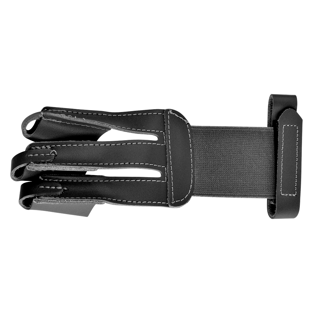 Three Finger Archery Glove Leather Tab Guard
