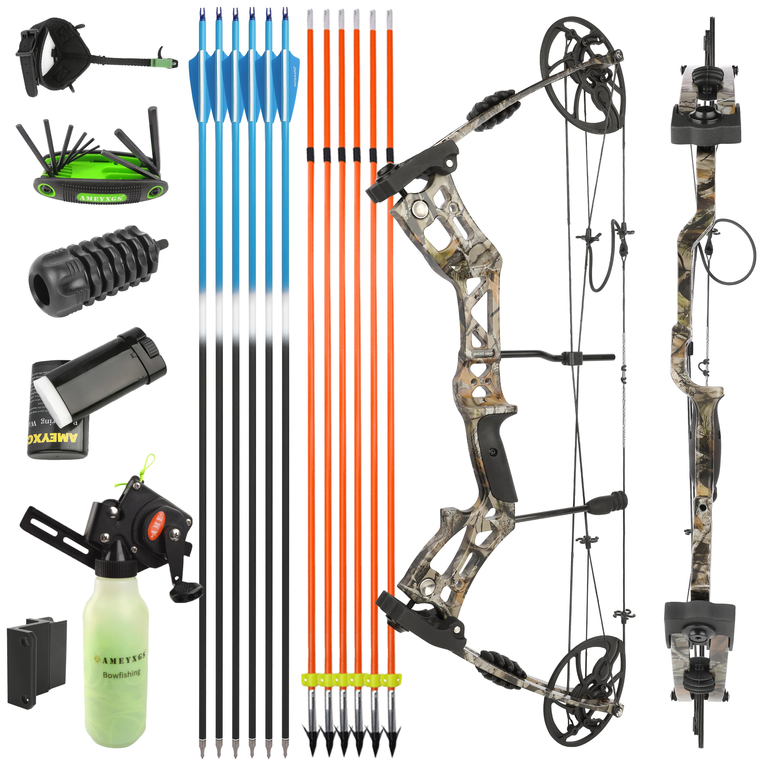 Compound Professional Bowfishing Set Land-Water Dual-Use Hunting Gear