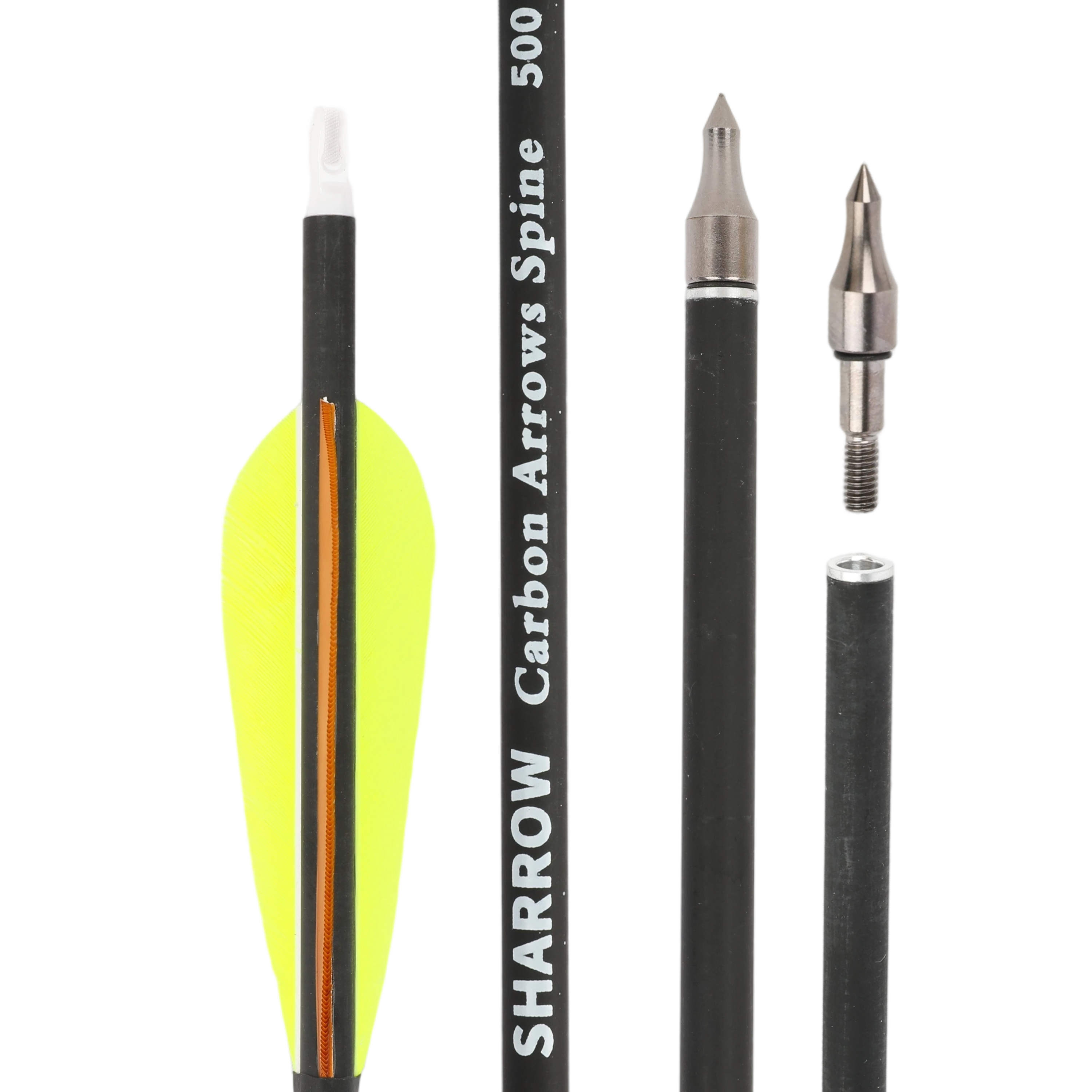 Carbon Arrows Natural Feather Spine 500 Hunting Practice