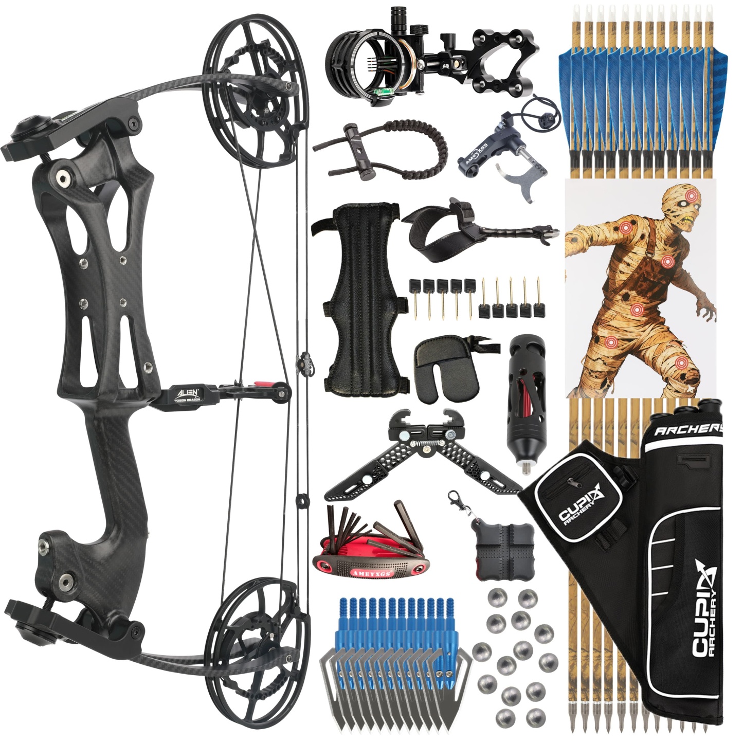 Ultimate Hunting System with 340FPS Carbon Bow