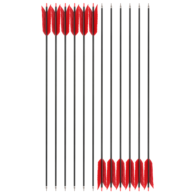 Hunting Carbon Arrows Turkey Flu-Flu Feather Spine 500