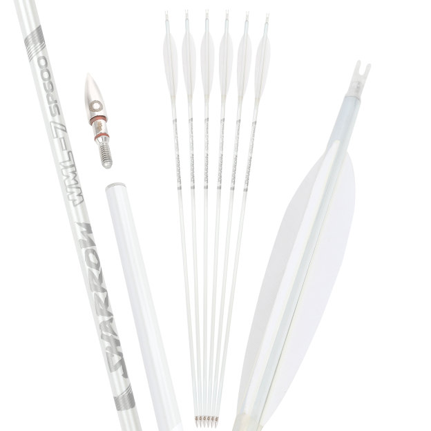 Hunting Fletched Arrows Pure Carbon Feather Spine 400-800