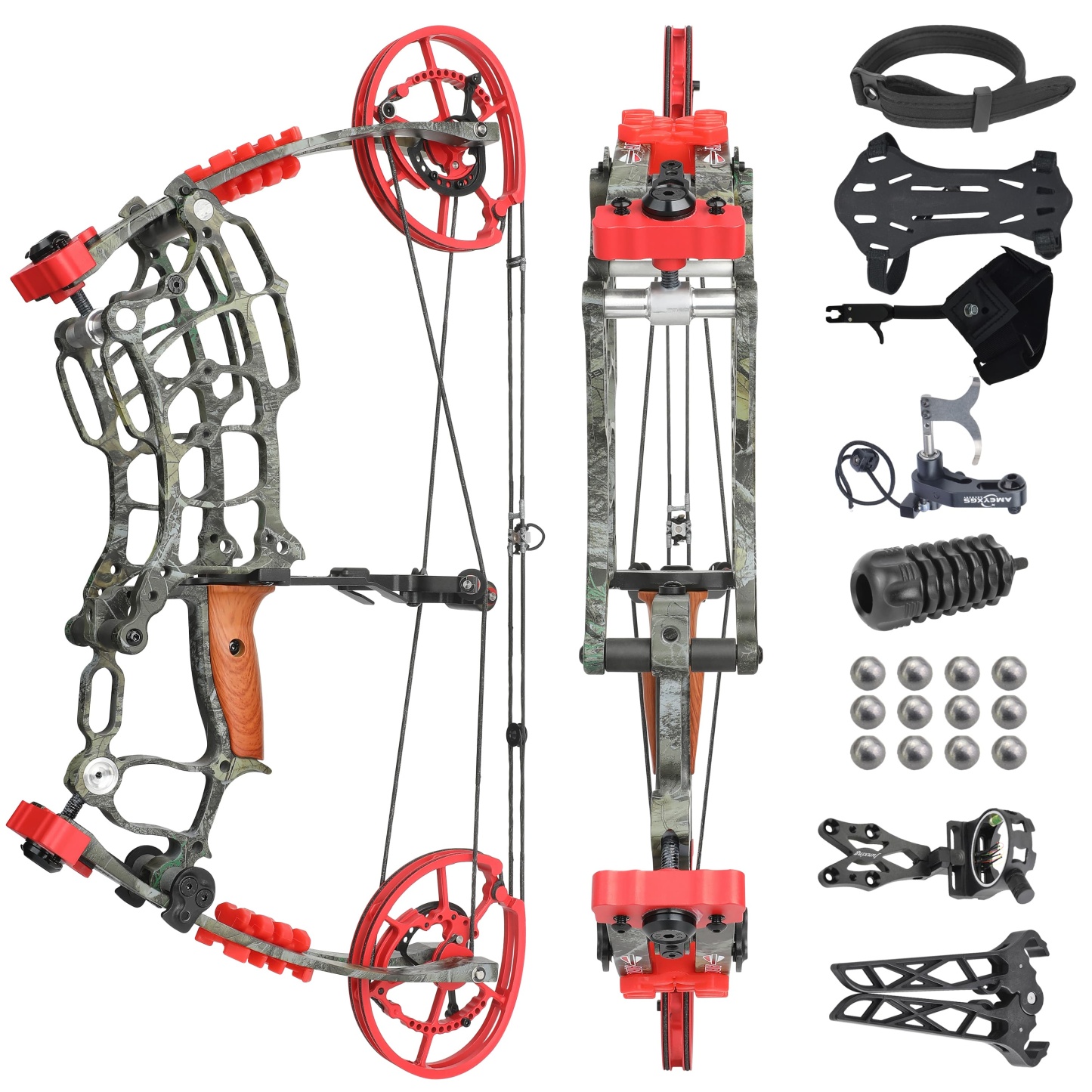 Compound Bow 420 FPS High Speed 80% Let-Off 30-60 lbs Adjustable