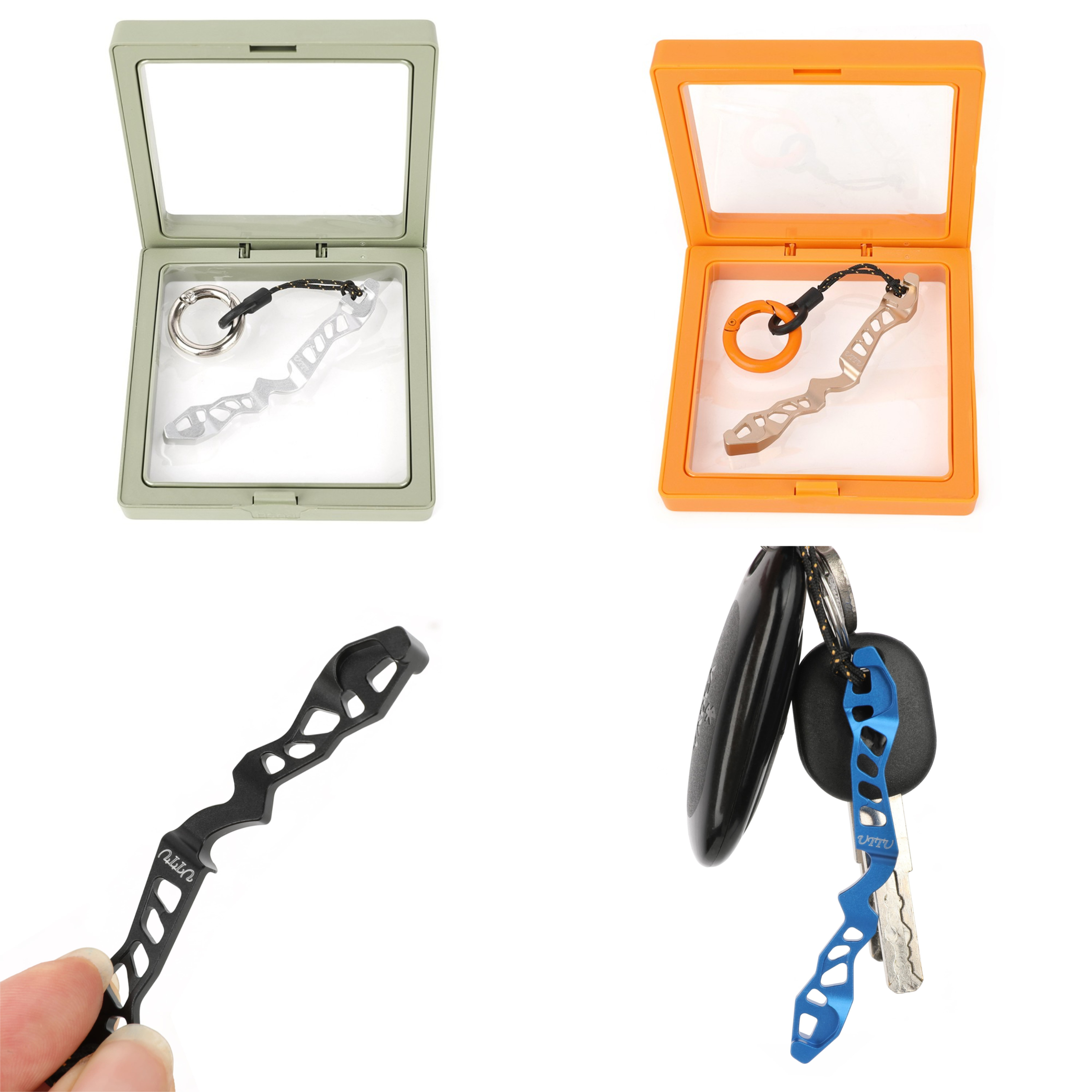 CNC Archery Keychain Miniature Recurve Bow Riser Design