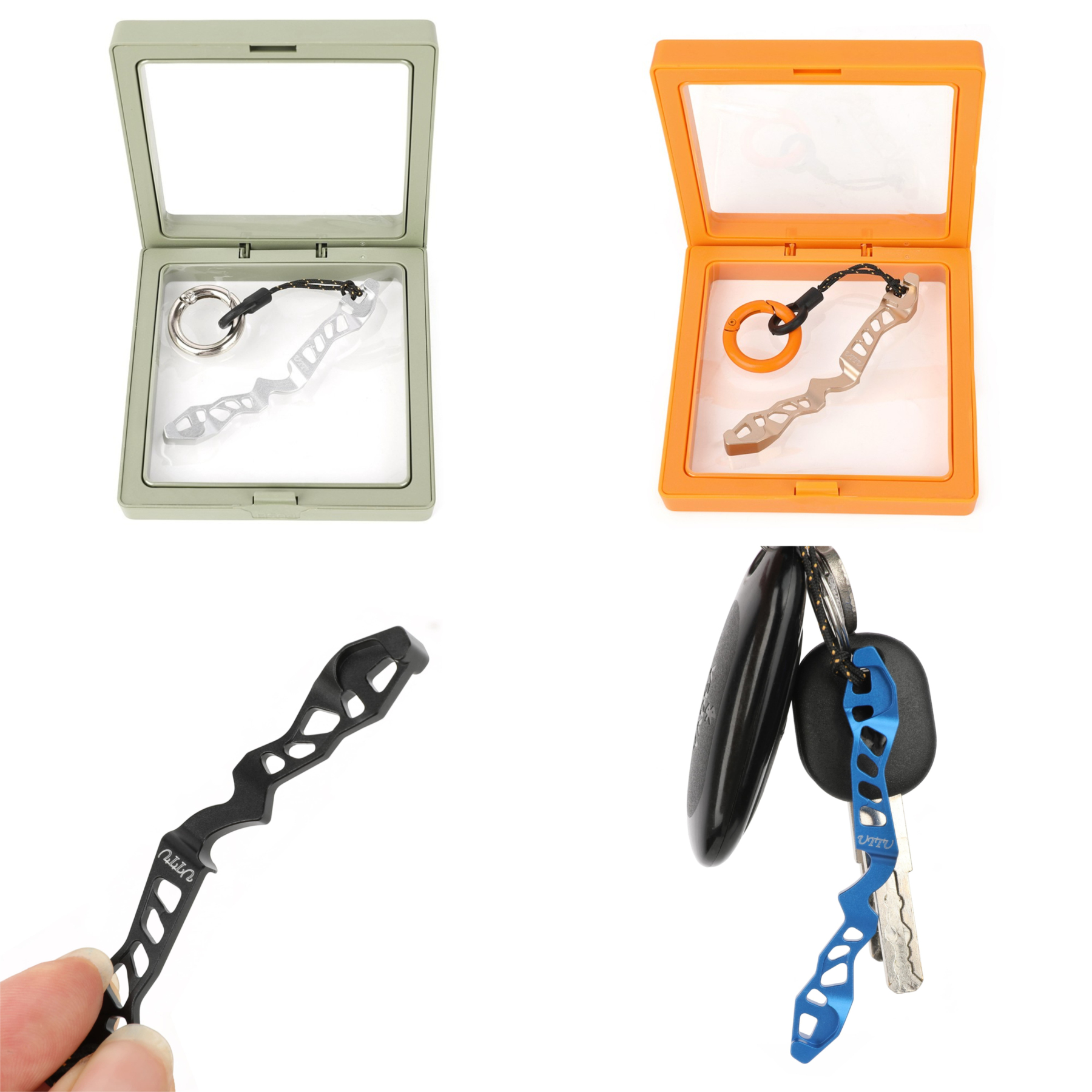 CNC Archery Keychain Miniature Recurve Bow Riser Design