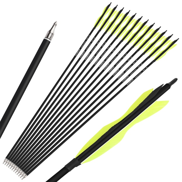 Carbon Archery Arrows Hunting & Target Natural Feather Fletching