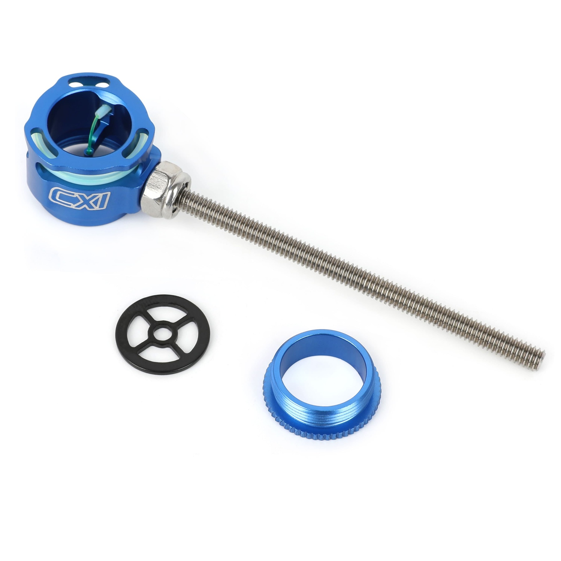 Recurve Bow Sight 0.019" Fiber Optic Pin Aluminum Alloy CNC