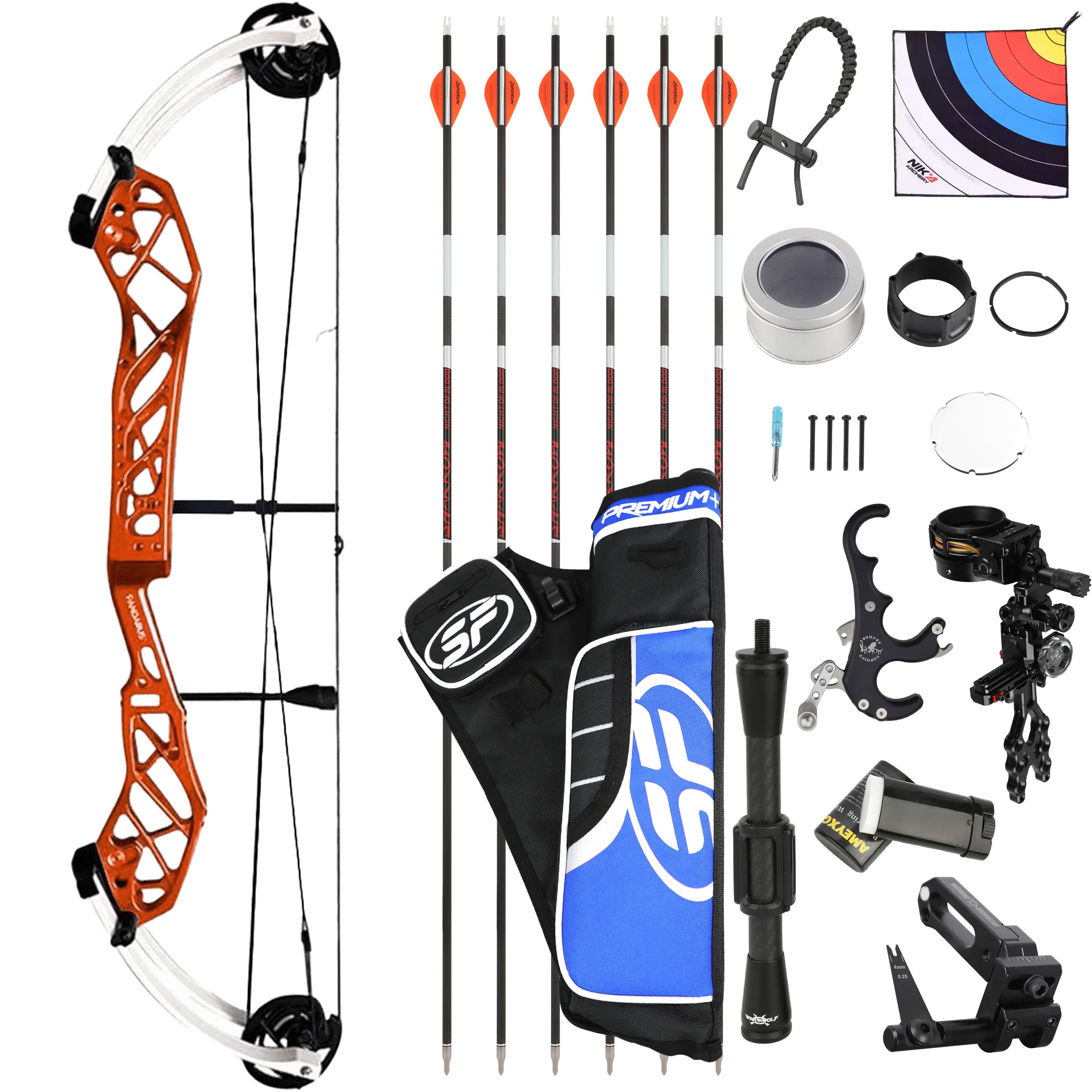 Archery 50-60lbs Compound Bow set Let-off 65%-75%