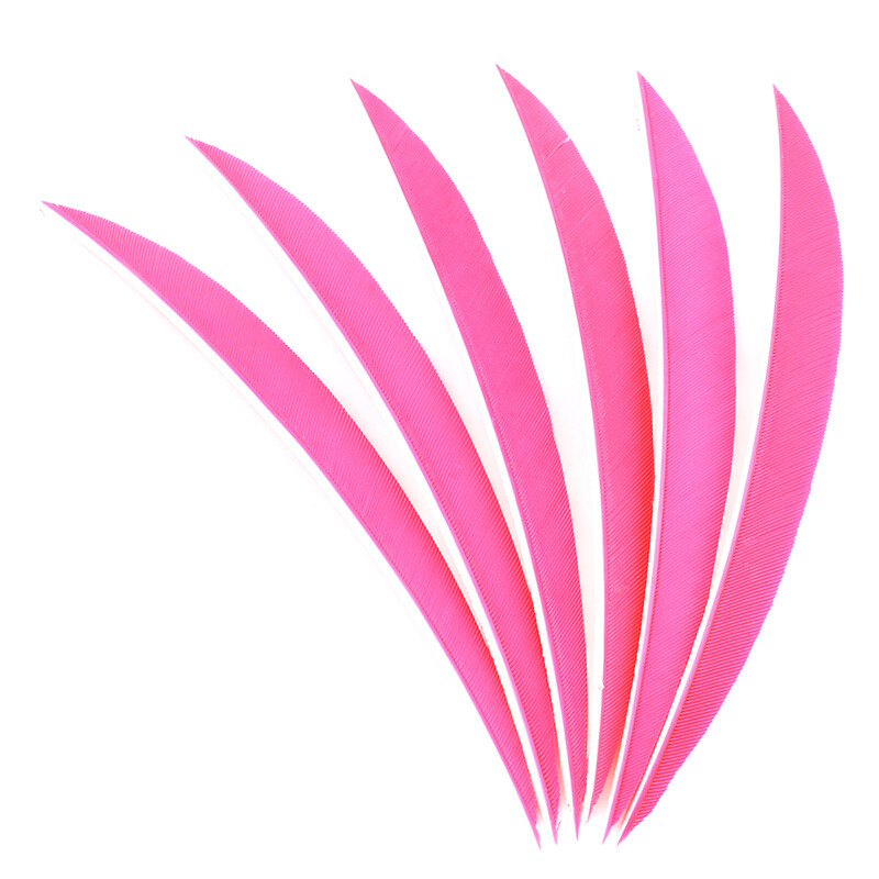 Natural Turkey Arrow Feathers 5" Traditional Fletching 50pcs