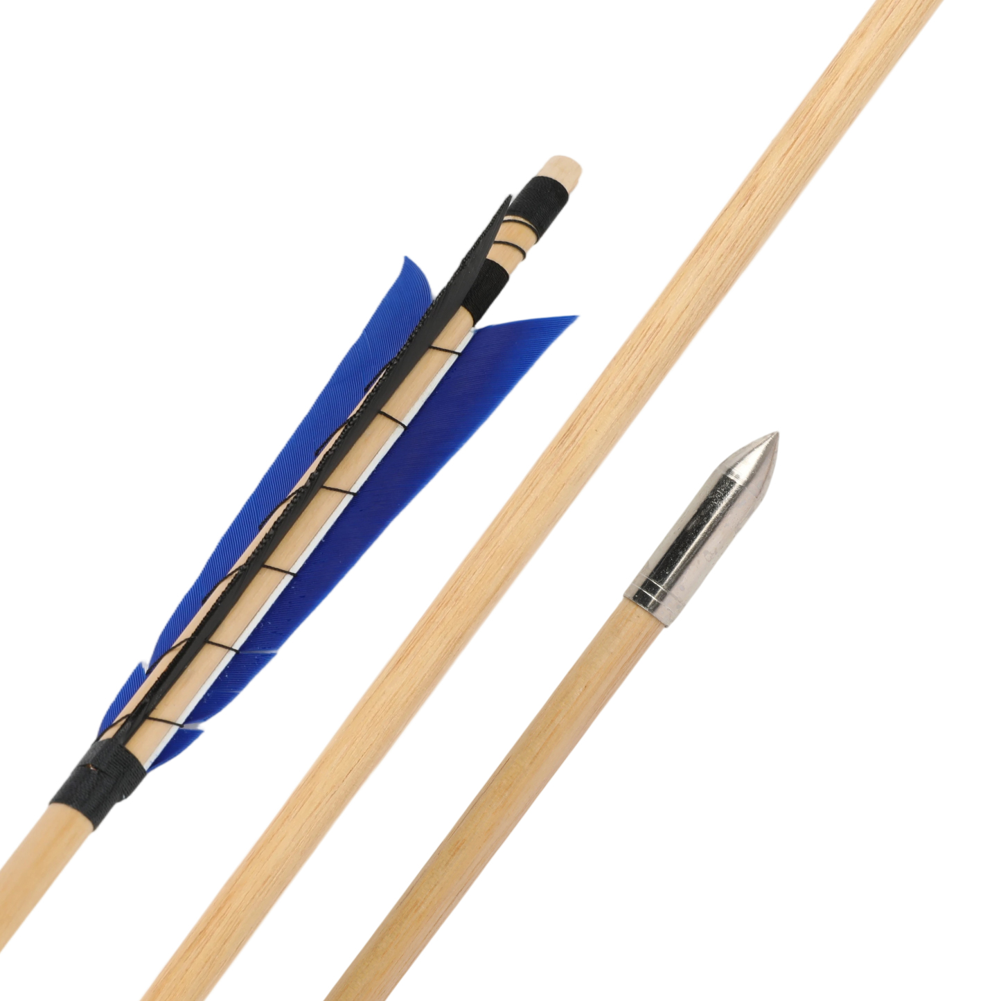 32" Wooden Arrows 5" Turkey Feathers Traditional Longbow Archery