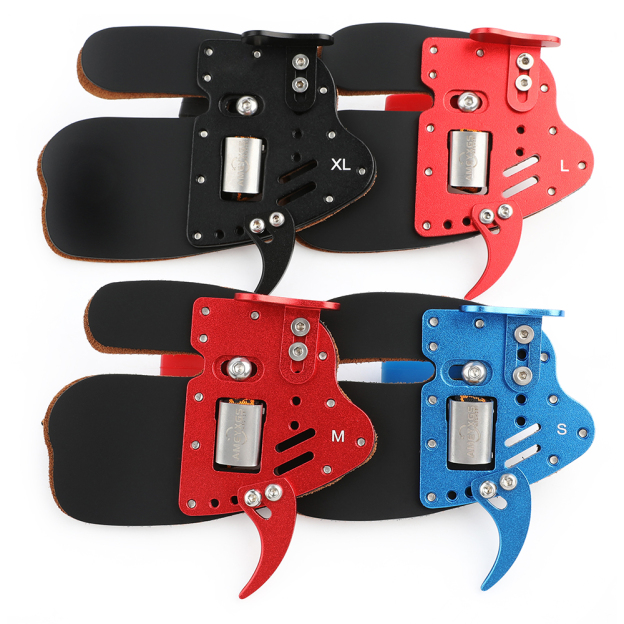 Finger Tab Archery Guard Cow Leather Bowstring Protector Gear LH RH