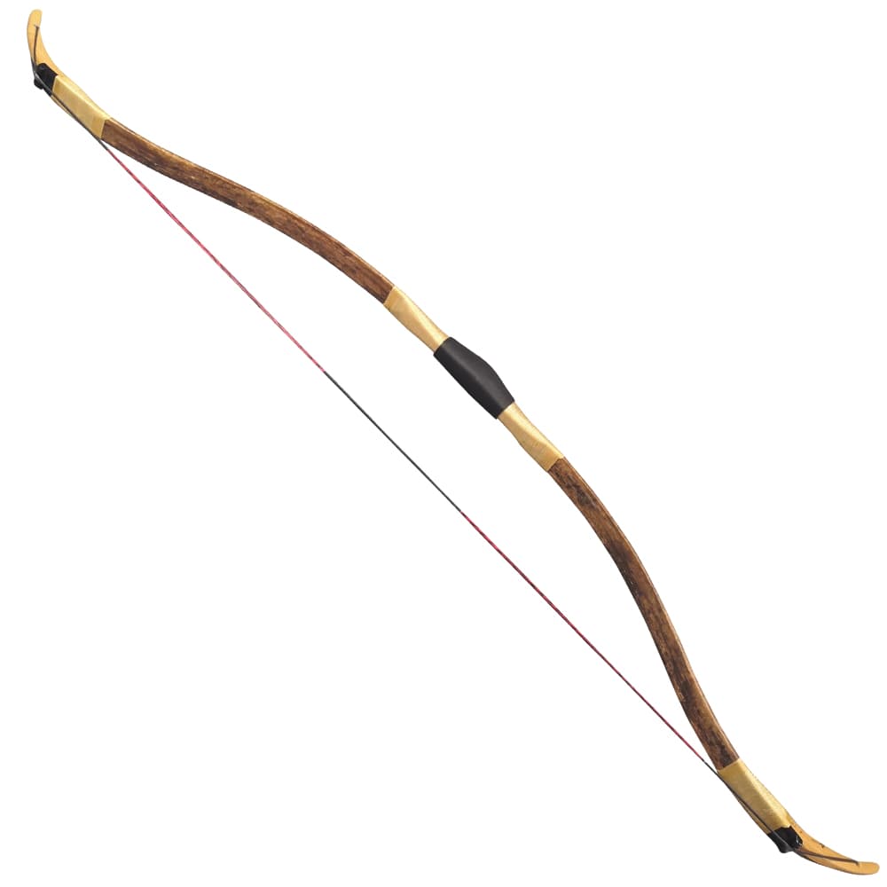Turkish Traditional Bow Handcrafted Leather-Wrapped Recurve 53"