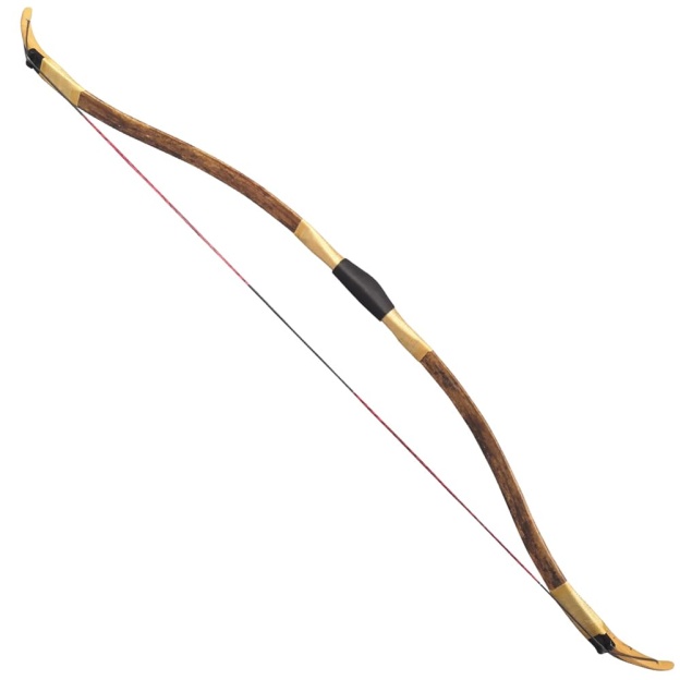 Turkish Traditional Bow Handcrafted Leather-Wrapped Recurve 53"