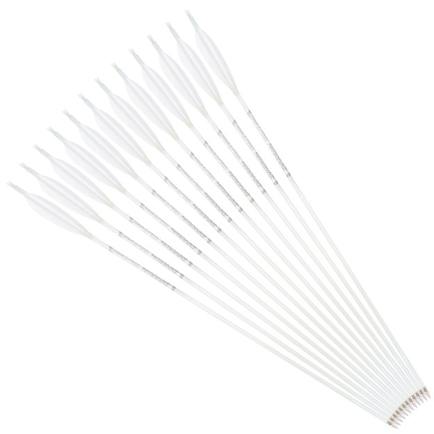 Hunting Fletched Arrows Pure Carbon Feather Spine 400-800
