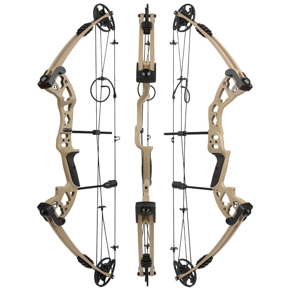 JUNXING ARCHERY M131 Compound Bow Set 30-60lbs Hunting Fishing LH RH
