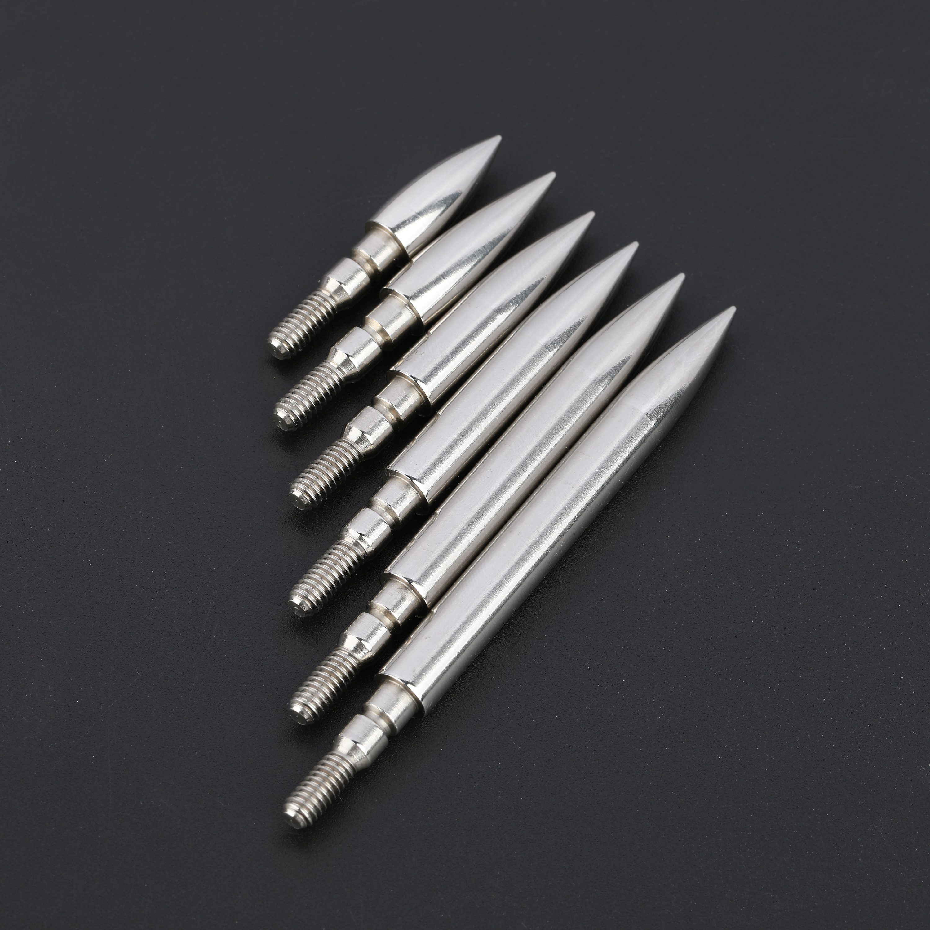 Archery Field Points Steel Arrow Tips 100-200gr Target Arrowhead 24X