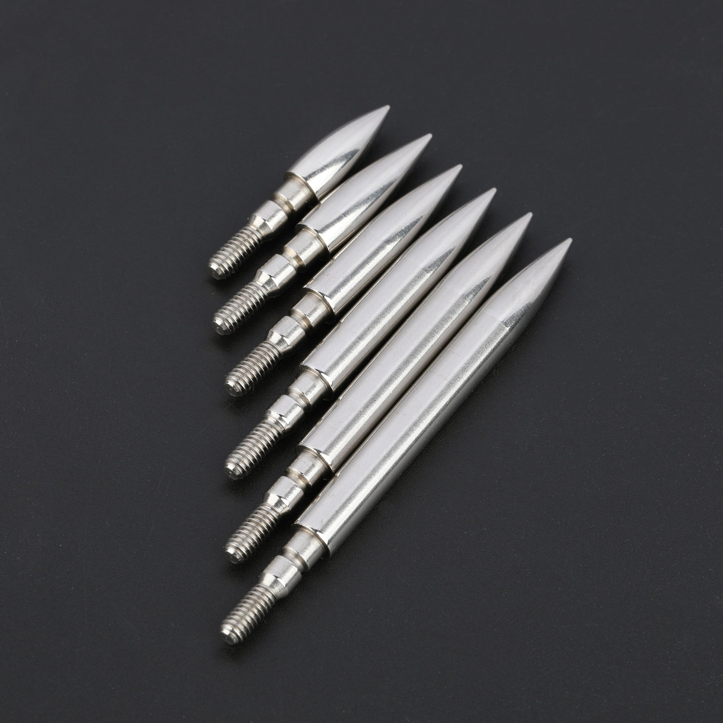 Archery Field Points Steel Arrow Tips 100-200gr Target Arrowhead 24X