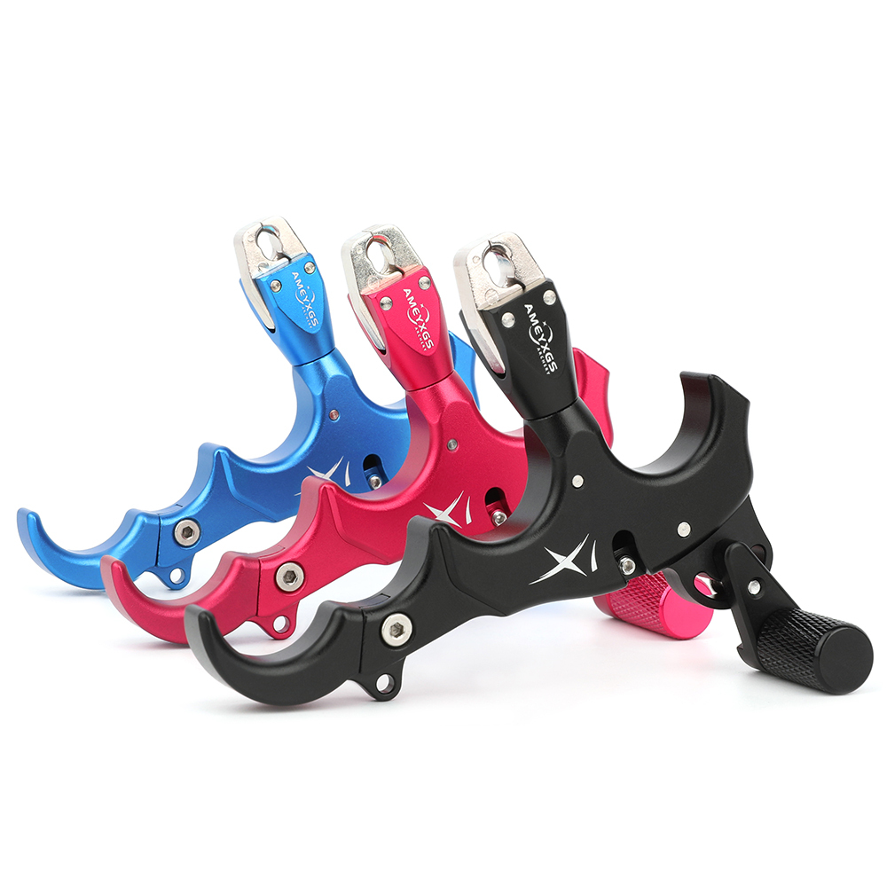 X1 Compound Bow Release Aids Grip Thumb 3 4 Fingers Caliper Trigger