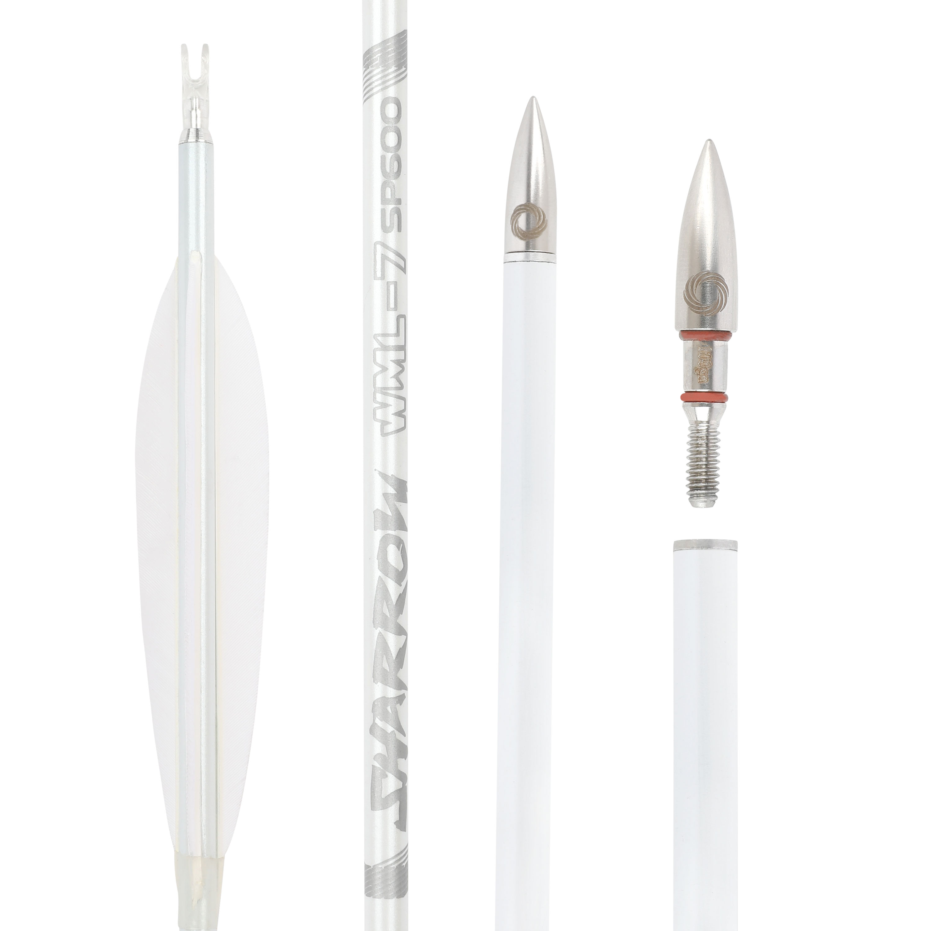 Hunting Fletched Arrows Pure Carbon Feather Spine 400-800