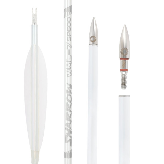 Hunting Fletched Arrows Pure Carbon Feather Spine 400-800