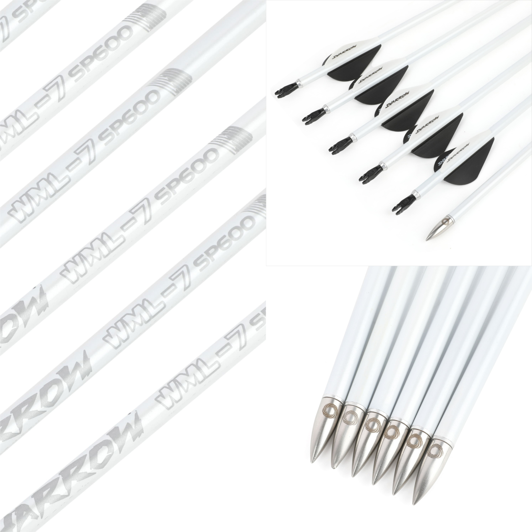 32.5" Pure Carbon Arrow Target Arrows 600 Spine Beiter Nock