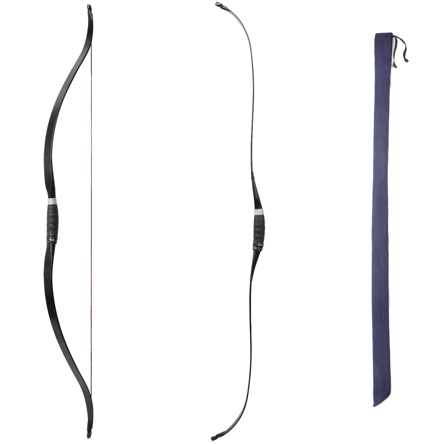 50 inch Traditional Bow Longbow Handmade Archery 30-50lbs