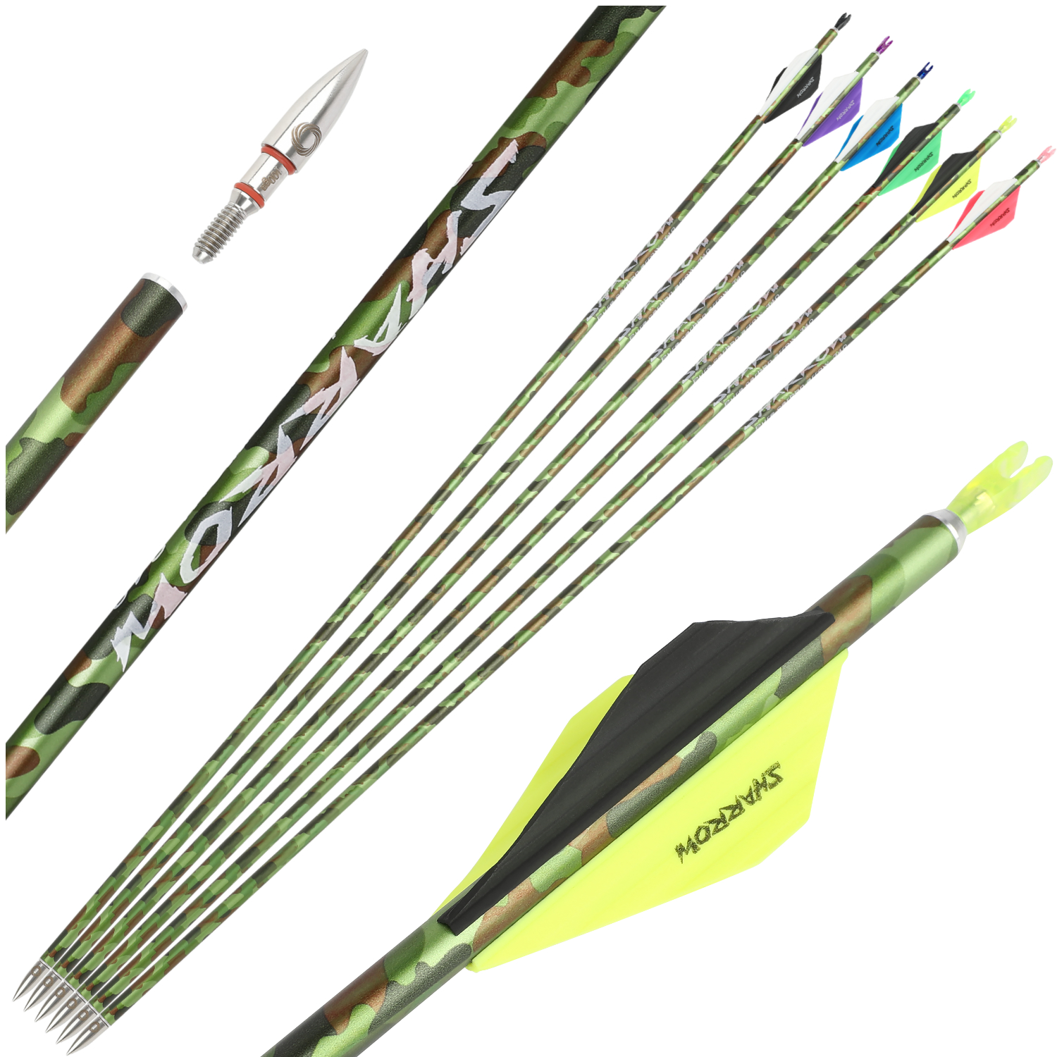 Pure Carbon Arrows Vane Spine 340 Recurve Compound Bow Hunting