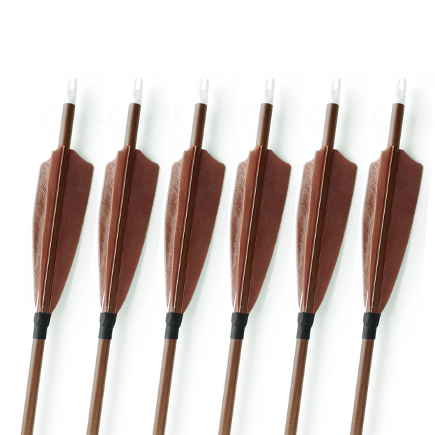 Pure Carbon Arrows Natural Feather 31 inch Bow Hunting