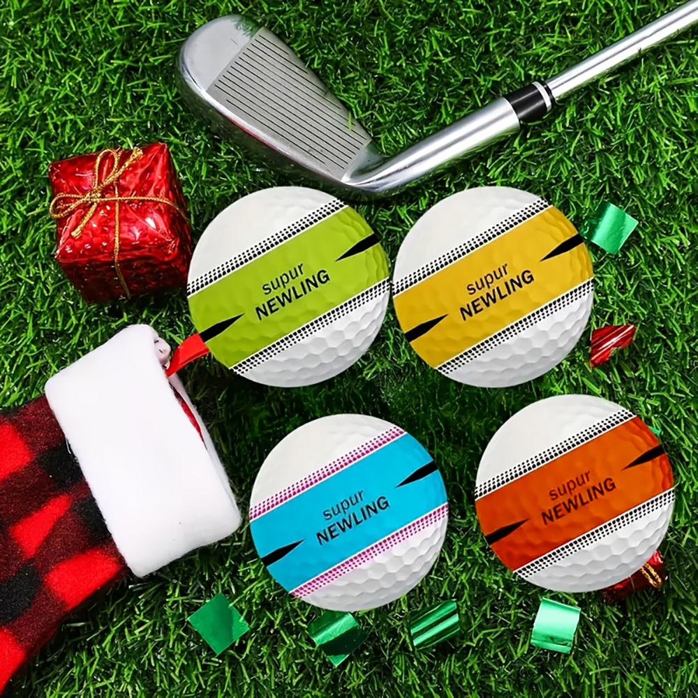 Rubber Golf Ball Practice Training Driving Range Indoor Outdoor 6pcs