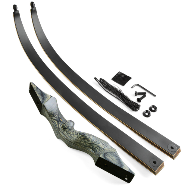 Black Hunter Recurve Bow Hunting Bow and  Arrow Set LH RH