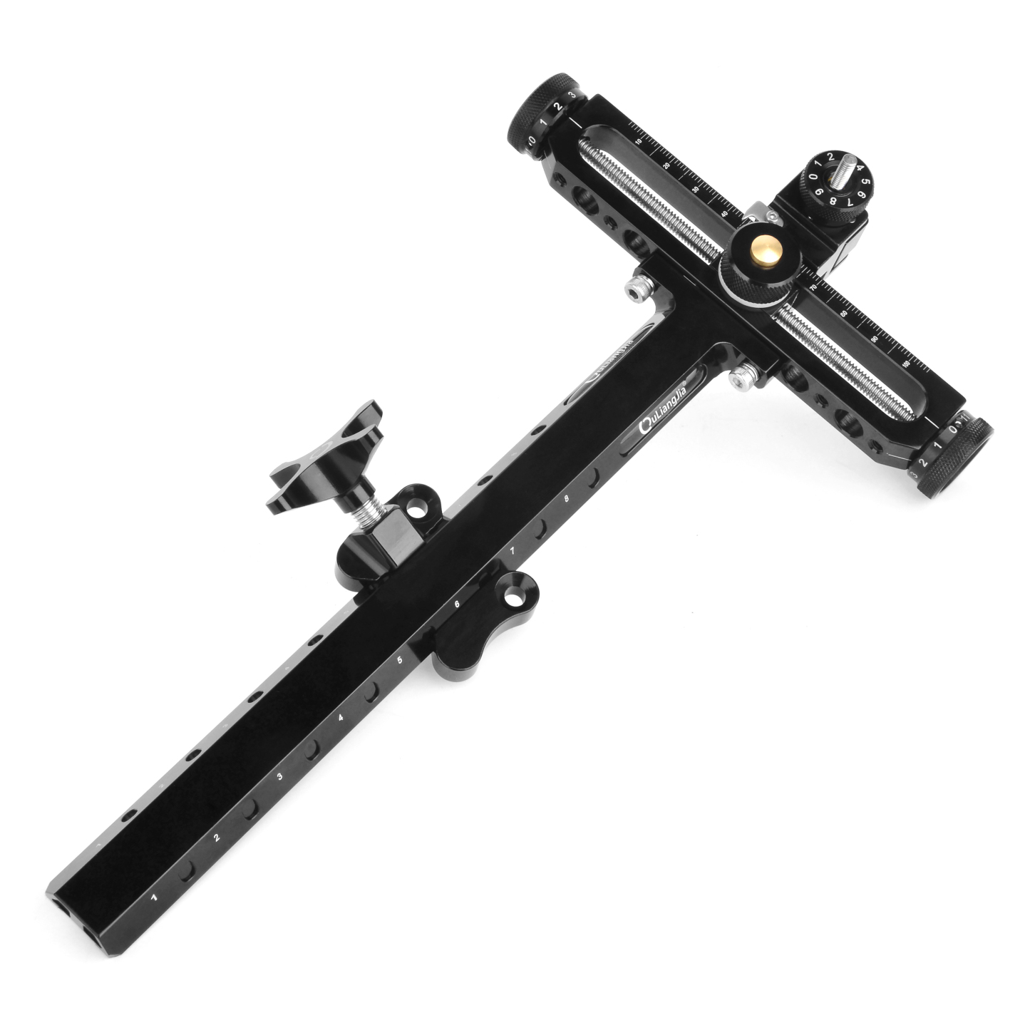 AKT-QT517B 9" Recurve Bow Sight, CNC Aluminum Target Sight